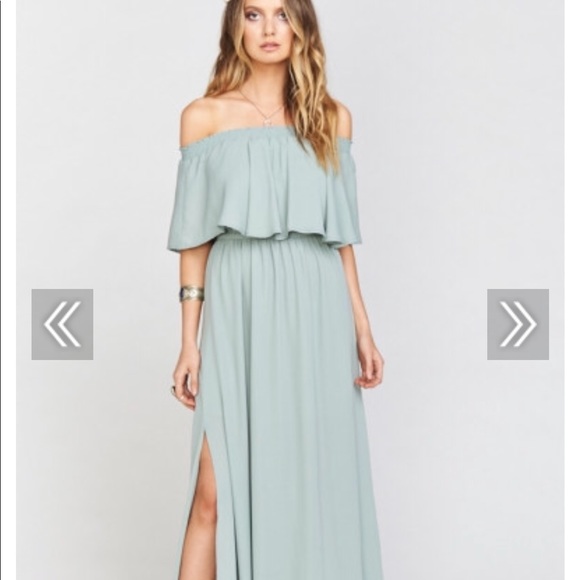 sky blue gown design